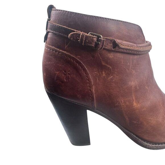 Frye Jenny Brown Ankle Boots - Picture 5 of 16